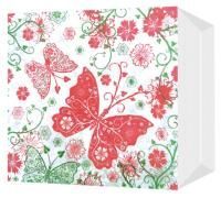 Салфетки (24х24) 1-сл Бабочки (100) 1/30