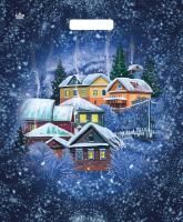 НГ Пакет с вырубной ручкой (38х45)-60 Домики ТИКО 50/500