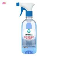 Средство для мытья стекол и зеркал 500мл ЭКОНОМ с распылителем Ecobliss 1/10