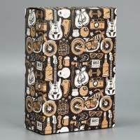 Подарочная коробка 16х23х7,5см Брутальность 1/250