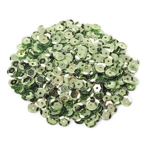 Пайетки для творчества КЛАССИКА, ОТТЕНКИ ЗЕЛЕНОГО, 6мм, 30г., ОСТРОВ СОКРОВИЩ (вывод)