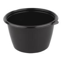 Контейнер ПП 500мл d-144мм h-59мм К-144 круглый суповой черный ПолиЭр 50/300