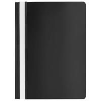 Папка скоросшиватель с прозр верхн лист STAFF черный 1/25/500