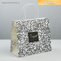 Пакет подарочный крафтовый Present for you, 25x22x12см 1/12 Пакет подарочный крафтовый Present for you, 25x22x12см 1/12