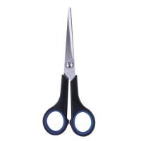 Ножницы 165мм метал черно-синие вставки европодвес Soft Grip Brauberg 1/12