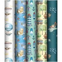 Бумага подарочная 70х100см 80г/м ассорти Meshu Мир техники 1/50  Бумага подарочная 70х100см 80г/м ассорти Meshu Мир техники 1/50