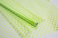 Ролик 70см х8м пленка полипропилен с рисунком Бисер салатовый 1/10 