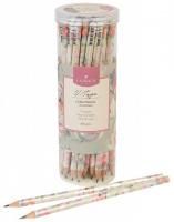 Карандаш ч/гр НВ заточенный трехгранный деревянный LOREХ BLOSSOMS 1/48