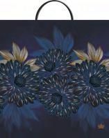 Пакет с пластмассовыми ручками (35х36)-85 Синий бархат Тико 10/100