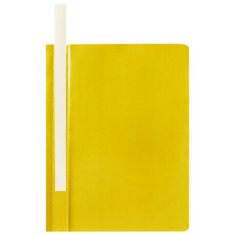 Папка скоросшиватель с прозр верхн лист STAFF желтый 1/25/500