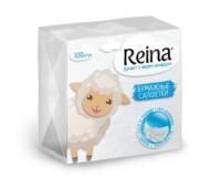 Салфетки (24х24) (100) белые Reina 1/60