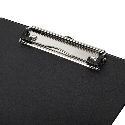 Доска-планшет с прижимом А4 22,8х31,8см картон/ПВХ черный STAFF 1/48 (клиент)