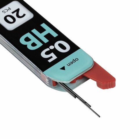 Грифель запасной 20шт НВ 0,5мм Black Jack BRAUBERG 1/36/1440