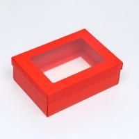 Подарочная коробка 21х15х7см Красная 1/250 Подарочная коробка 21х15х7см Красная 1/250