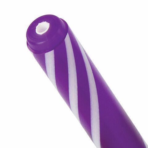 Ручка шариковая масляная синяя 0,3мм иголчатый узел 0,6мм корп ассорти ЮНЛАНДИЯ Candy 1/75/3000