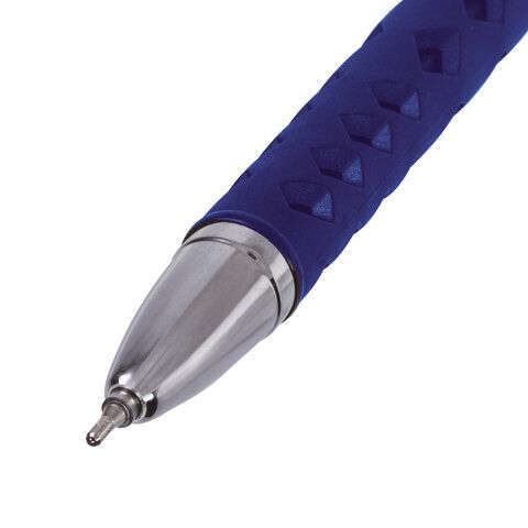 Ручка шариковая масляная синяя 0,7мм линия 0,35мм корпус синий BRAUBERG Orient 1/12/1728