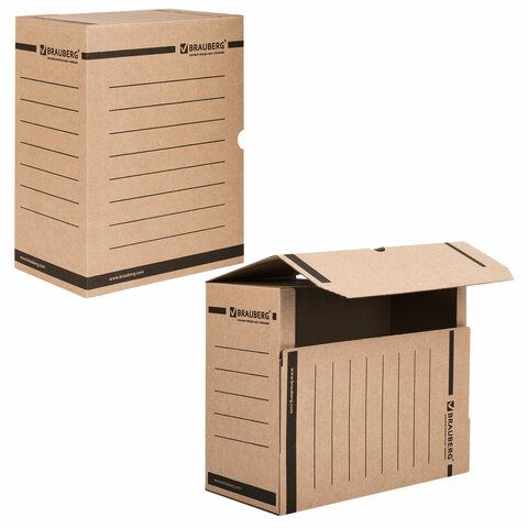 Короб архивный с клапаном А4 (260х325мм) 150мм до 1400л BRAUBERG 1/50 (клиент)