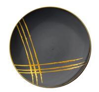 Тарелка пластиковая d-190 черная Black Royale ламинированная (6шт) 1/20 Тарелка пластиковая d-190 черная Black Royale ламинированная (6шт) 1/20