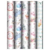 Бумага подарочная глянц 70х100см 80 г/м2 ассорти Tenderness 1/50 Бумага подарочная глянц 70х100см 80 г/м2 ассорти Tenderness 1/50