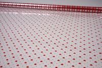 Ролик 70см х8м пленка полипропилен с рисунком Мелкие сердца, красный 1/10  Ролик 70см х8м пленка полипропилен с рисунком Мелкие сердца, красный 1/10