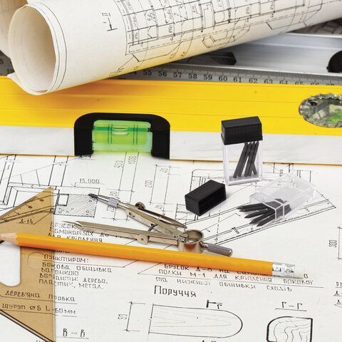 Грифели запасные для циркуля набор 2 тубы по 5шт (10х24мм) BRAUBERG 1/24