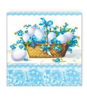 Салфетки (33х33) 3-сл АртБукет Пасхальная корзина(20) 1/12