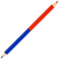 Карандаш двухцветный утолщённый KOH-I-NOOR, 1шт., красно-синий, грифель 3,8 мм, 