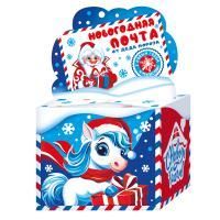 НГ Коробка Новогодняя почта до 0,8кг 145х100х120/220 1/150