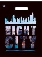 Пакет с вырубной ручкой (34х45)-33 Сити найт Тико 50/800