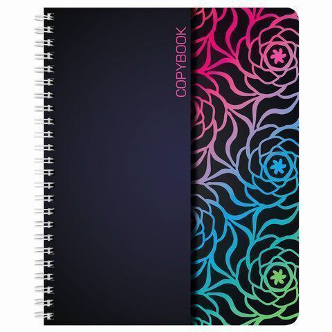 Тетрадь 48л А5 клетка на спирали АБСТРАКЦИЯ BRAUBERG ЭКО 1/100