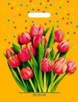 Пакет с вырубной ручкой (31х40)-60 Солнечный букет ламинат 50/500