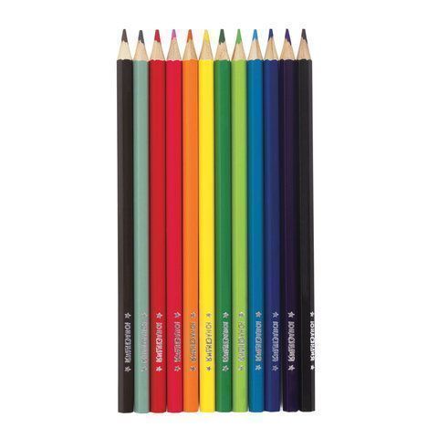 Карандаши цветные 12цв акварельные шестигранные ЮНЛАНДИЯ Юный Волшебник 1/12
