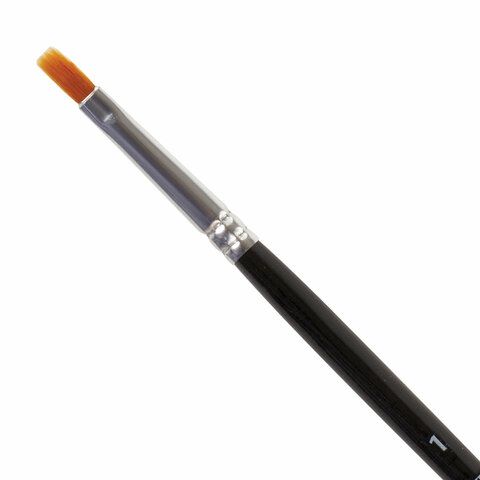 Кисть синтетика плоская №1 BRAUBERG 1/30
