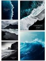 Тетрадь 48л А5 клетка скоба Морские виды Проф-пресс 5/100