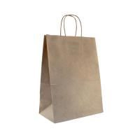 Пакет бумажный крафт с кручеными ручками 320х200х370 200/200