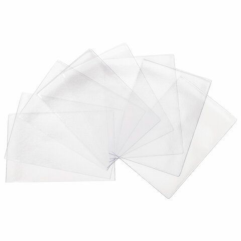 Обложка для листа паспорта КОМПЛЕКТ 60 штук, ПВХ, прозрачная, STAFF, 237596 (клиент)