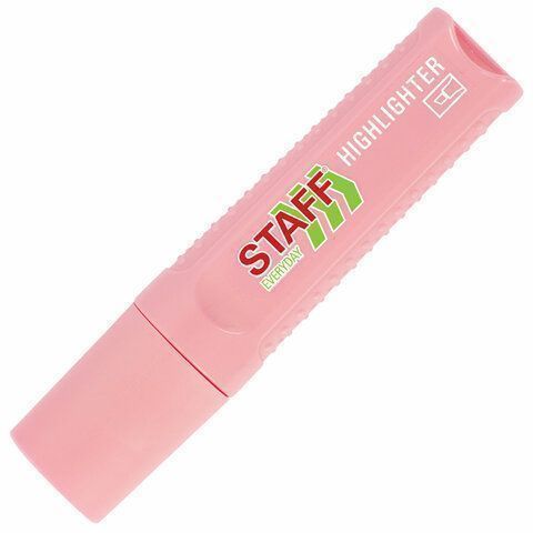 Текстмаркер розовый пастельный 1-5мм STAFF Everyday 1/12