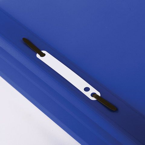 Папка скоросшиватель с прозр верхн лист BRAUBERG А4 синий 1/25/400