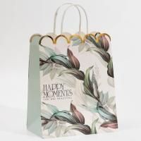 Пакет подарочный бумажный (18х23х10) крафт Moments 1/300 Пакет подарочный бумажный (18х23х10) крафт Moments 1/300