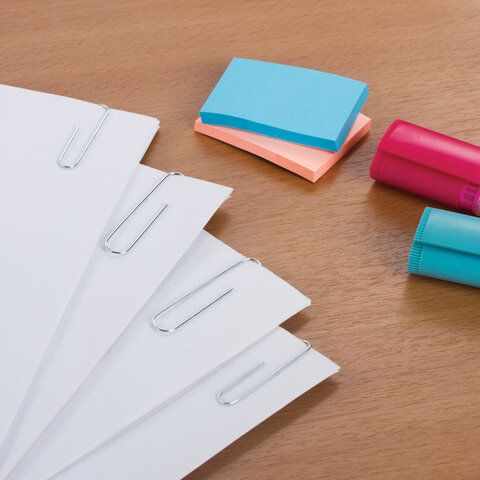 Скрепки 50мм 100шт металлические STAFF EVERYDAY 1/8/80 (Клиент)