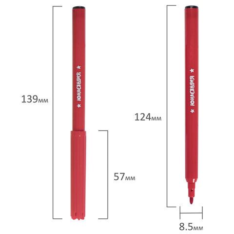 Фломастеры 12цв легкосмываемые ЮНЛАНДИЯ Экзотика 1/12
