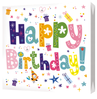 Салфетки (33х33) 3-сл Happy birthday  (20) 1/15