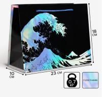 Пакет подарочный бумажный (23х18х10) ламинир The sea 1/300 Пакет подарочный бумажный (23х18х10) ламинир The sea 1/300