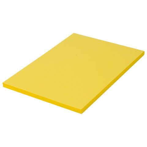 Бумага А4 100л 80г/м2 желтая  интенсив BRAUBERG 1/10