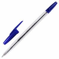 Ручка шариковая синяя узел 1мм линия письма 0,7мм прозр корп Corvina 1/50/2400