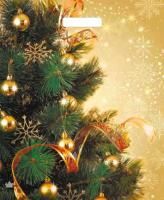 НГ Пакет с вырубной ручкой (38х45)-60 Золотое настроение ламин ТИКО 50/500