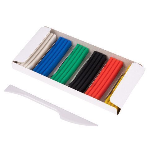 Пластилин 06цв 120г классический со стеком BRAUBERG 1/32