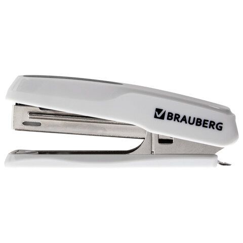 Степлер №10 до 20л с антистеплером серый Extra BRAUBERG 1/24