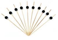 Пика для канапе Жемчуг черный 9см (100шт) 1/40