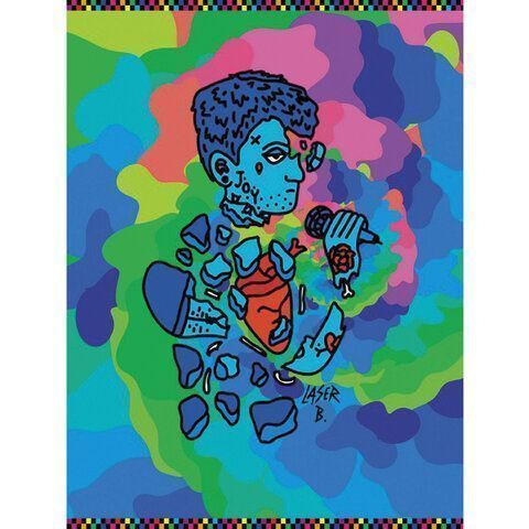 Тетрадь А5 48л. HATBER скоба, клетка, обложка картон, Laser B - Выпуск №1 (5 видов в спайке), 48Т5В1